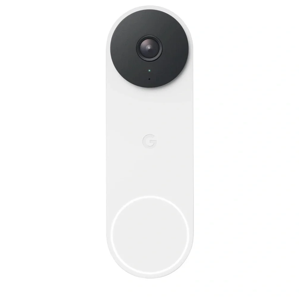 Google - Nest Doorbell Wired (2nd Generation) - Snow
